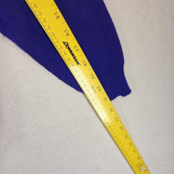 Vtg Sweater Southern Sweater Womens Large Purple Grandma Fall Autumn Grandmacore - Picture 3 of 12